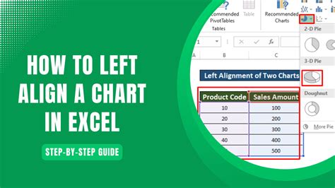 how to align chart in excel