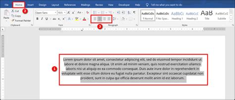 How To Align Horizontally In Word