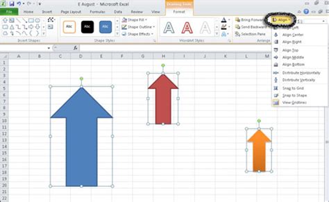 How To Align Objects In Excel
