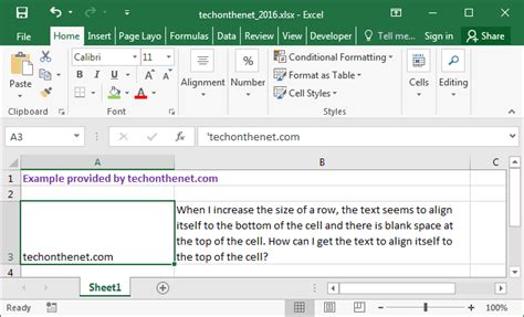 how to align text to top of table cell in html