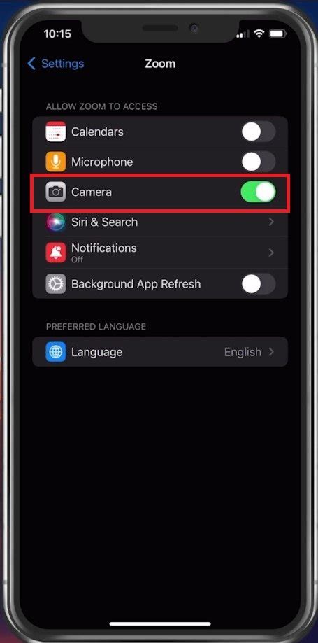 how to allow camera access on capitec app on iphone