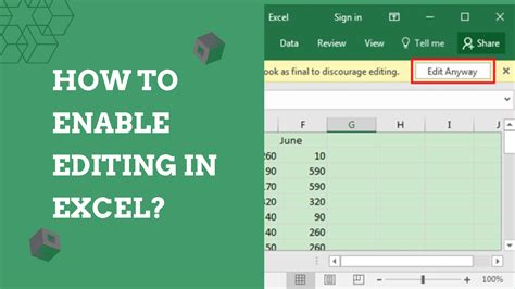 how to allow edit access in excel