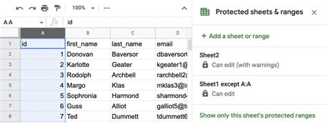 how to allow editing access on google sheets