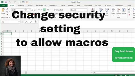 Enable Macros in Excel