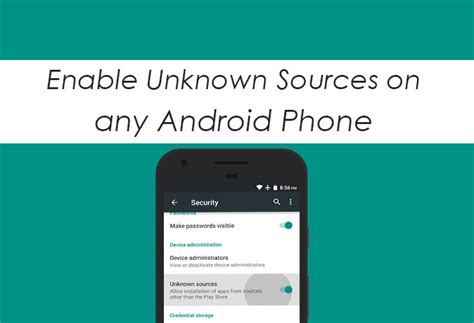 how to allow unknown sources on android phone