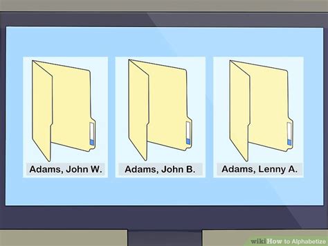 How To Alphabetize Files