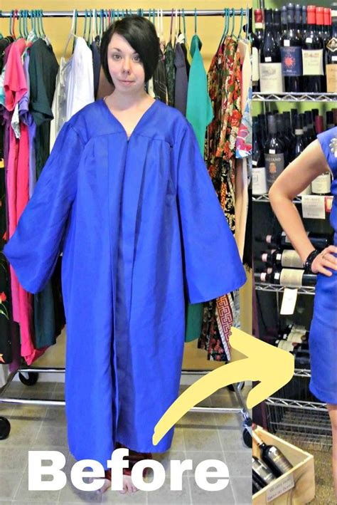 how to alter a graduation gown