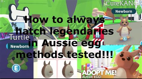 How To Always Hatch A Legendary In Adopt Me Aussie Egg