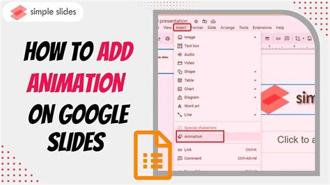 how to animate specific words in google slides