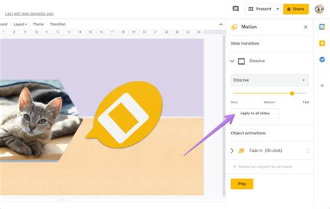 how to animate text on google slides ipad