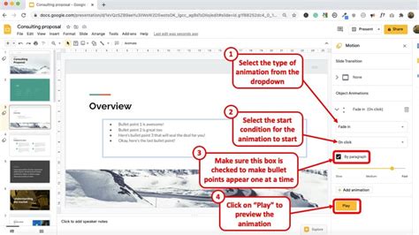 how to animate with google slides