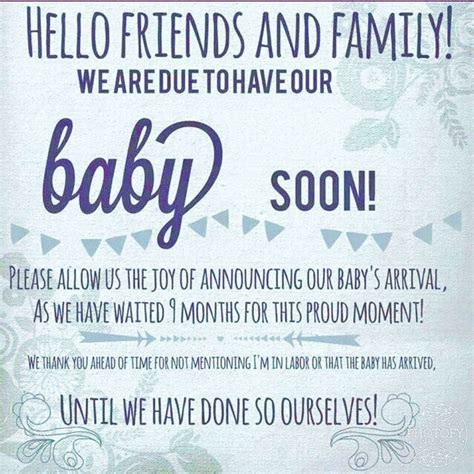 how to announce a baby boy