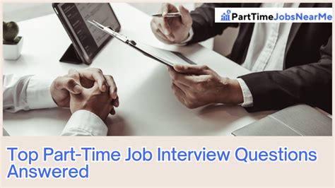 how to answer part time job interview questions