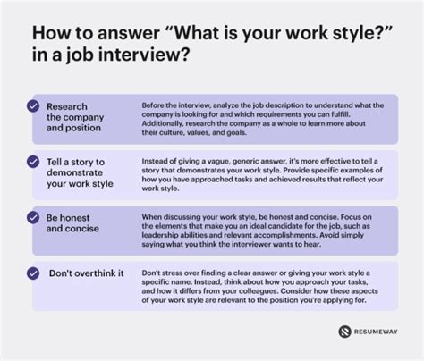 how to answer what is your work style in an interview