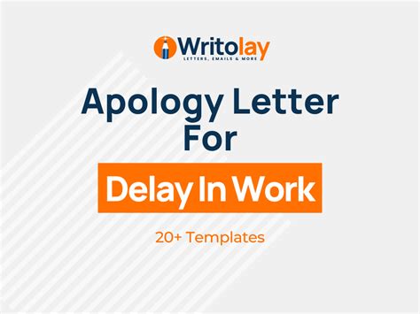 how to apologize for delay work