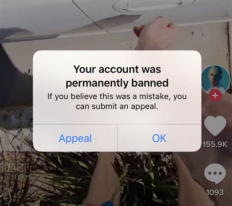 how to appeal account ban on tiktok
