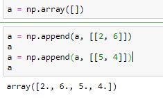 how to append to an array in python numpy