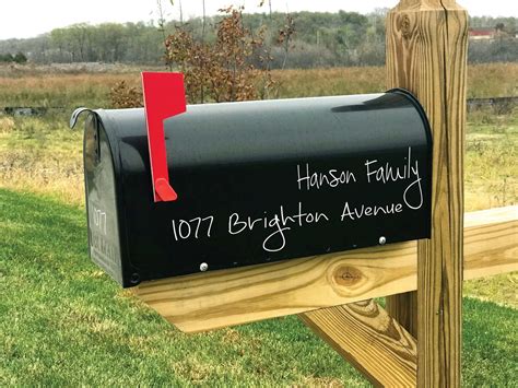 How To Apply A Mailbox Decal