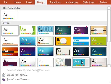 how to apply a theme to a powerpoint presentation