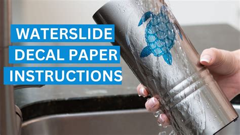 How To Apply A Waterslide Decal