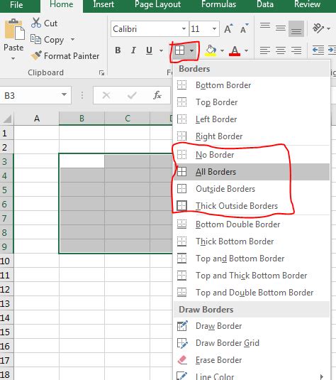 How To Apply Border Format In Excel