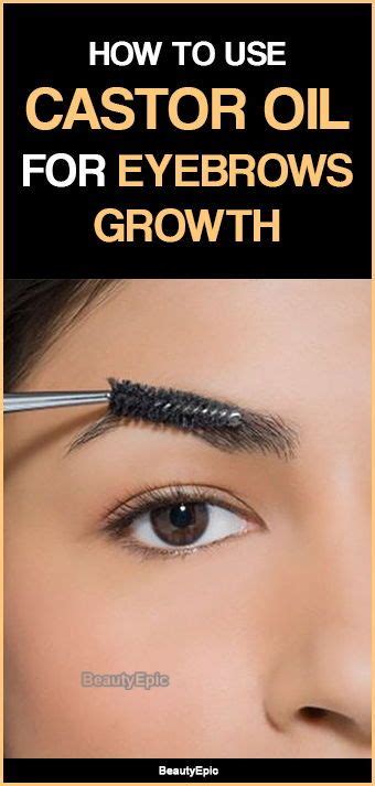 how to apply castor oil on eyebrows