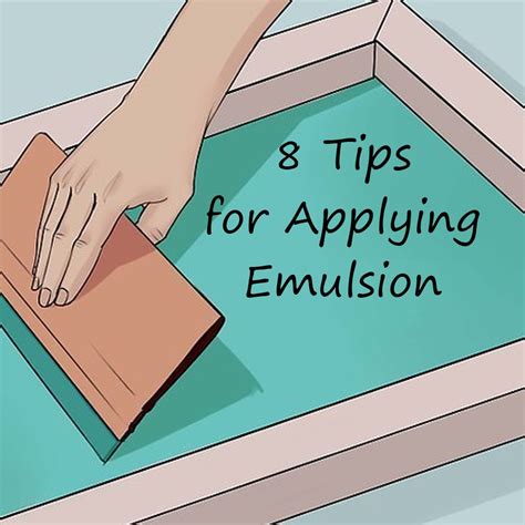 How To Apply Emulsion To A Screen