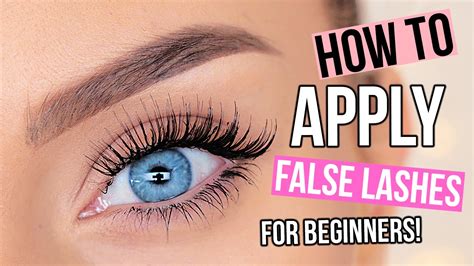 how to apply false eyelashes with applicator