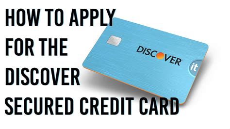 how to apply for a discover card online