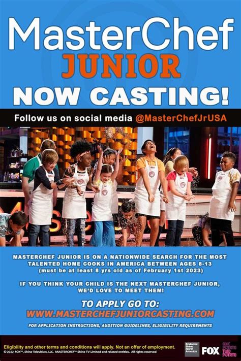how to apply for masterchef junior