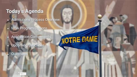 how to apply for notre dame mba online