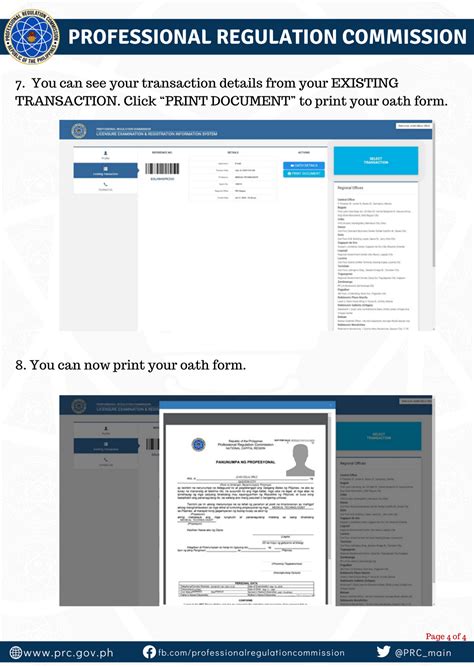 how to apply for oath taking in prc