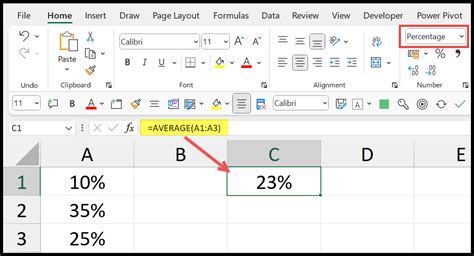 how to apply formula in excel for percentage