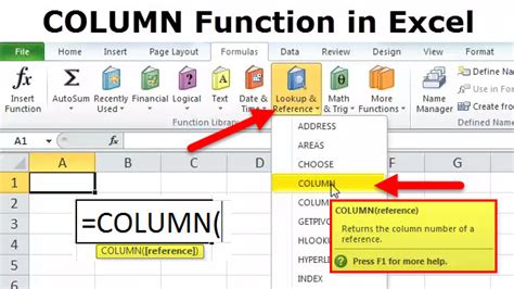 how to apply function to column excel