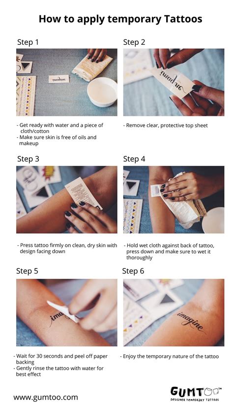 how to apply temporary tattoos