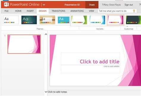 how to apply the facet theme to the presentation in powerpoint