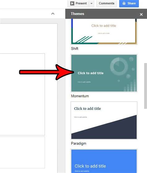 how to apply themes to google slides