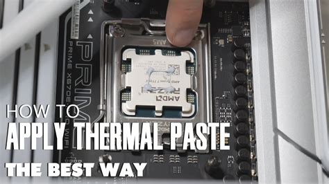 How To Apply Thermal Paste Amd Ryzen