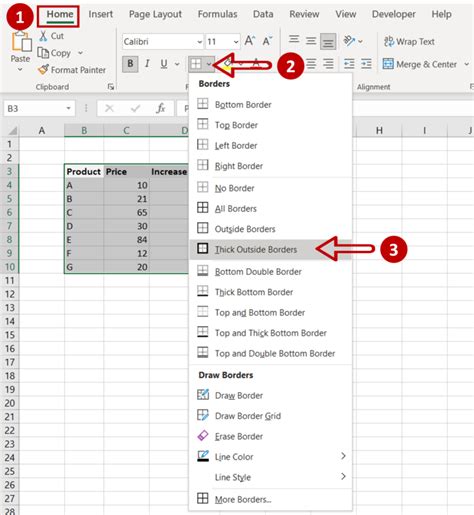 How To Apply Thick Outside Borders In Excel On Mac