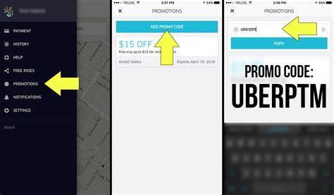 how to apply uber discount code