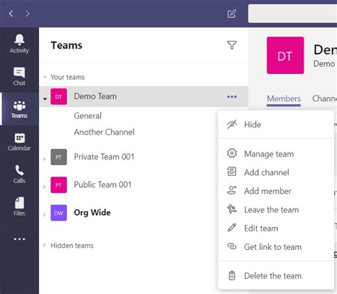 how to archive folders in teams