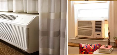 how to arrange curtains around a window air conditioner