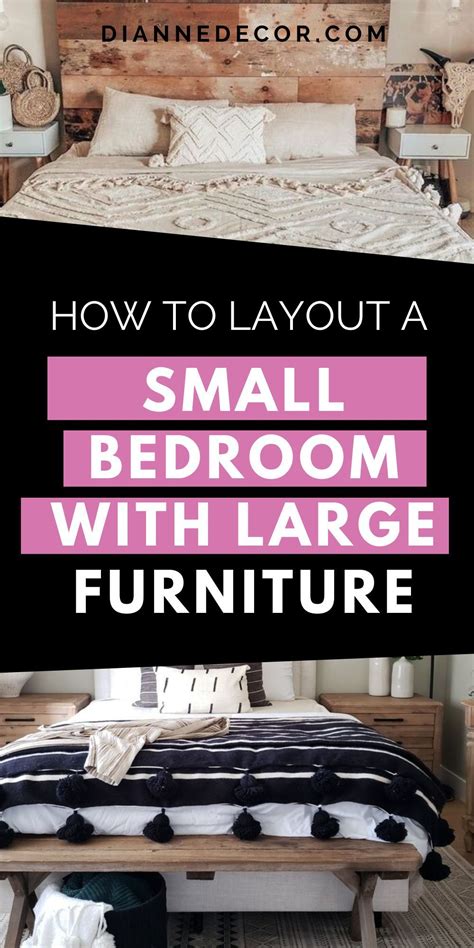 How To Arrange Large Furniture In A Small Bedroom