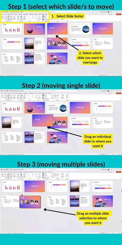 how to arrange slides in ppt