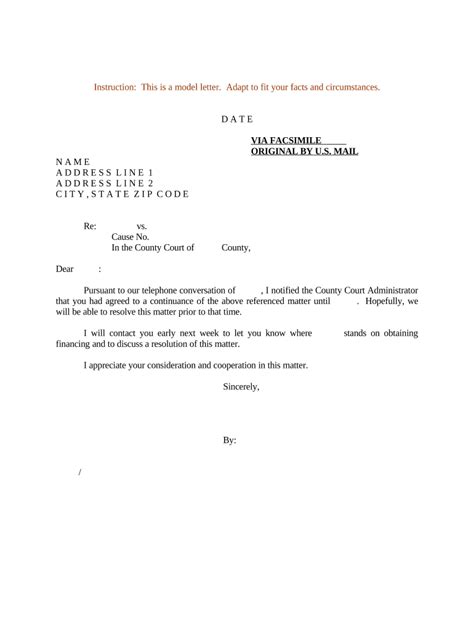 how to ask a judge for a continuance