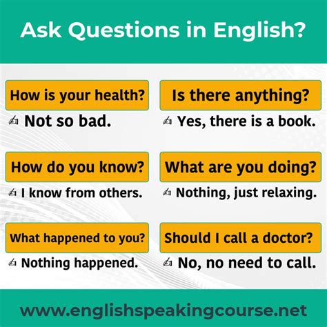 how to ask a questions in english