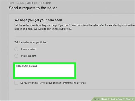 How To Ask Ebay To Step In On A Case