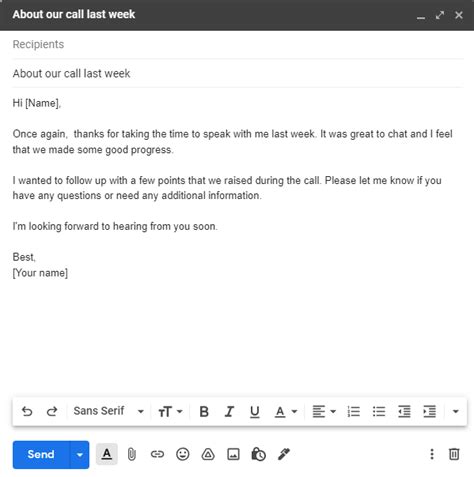 how to ask for a call back in email