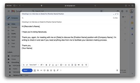 how to ask for an update sample
