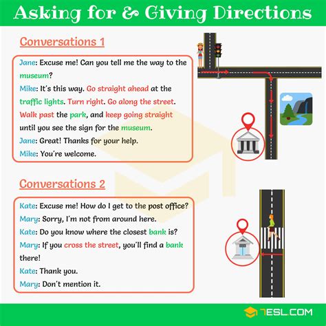 how to ask for direction in an email